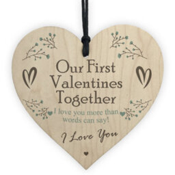 Red Ocean Special Our First Valentines Together Gift Love Gift For Boyfriend Girlfriend Keepsake