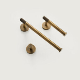 Excel Home Toilet Roll Holder Wall Mounted, Luxury Toilet Paper Holder, Sleek Design With Antique Brass Finish, Durable Brass Material - thumbnail 2