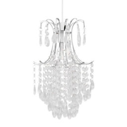 First Choice Lighting Set Of 2 Chandelier Style Easy Fit Ceiling Light Shades - thumbnail 2