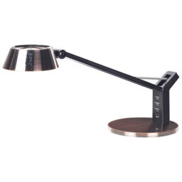 Wyld And Coco Copper Desk Lamp With Adjustable Arm, Touch Dimmer And Usb Charging Port (W17 X D17 X H40Cm) - thumbnail 7