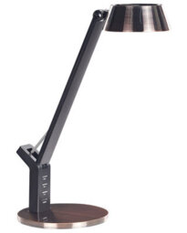 Wyld And Coco Copper Desk Lamp With Adjustable Arm, Touch Dimmer And Usb Charging Port (W17 X D17 X H40Cm) - thumbnail 1