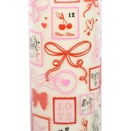 Something Different Rose Stamp Valentine Tube Candle White/red/pink (One Size) - thumbnail 3