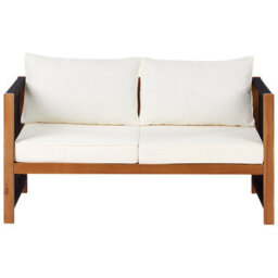 Wyld And Coco Acacia 4-Seater Garden Sofa Set With Black Rope Accents, 2 Armchairs And Coffee Table - thumbnail 5