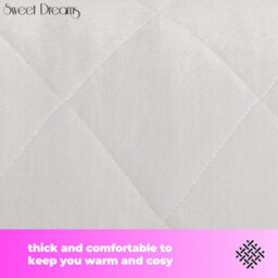 Sweet Dreams Electric Blanket Double Size - Plush Fleece Quilted - 10 Timer & 9 Heat Settings - Overheat Protection - thumbnail 3