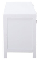 Orsina Functional White Wood Media Unit, Multi Pupose Sideboard Media Unit, Optimal Dimensions Tv Cabinets - thumbnail 3