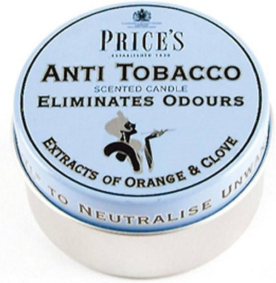 Price's Candle Anti-Smoking Odour Tin Pack Of 1