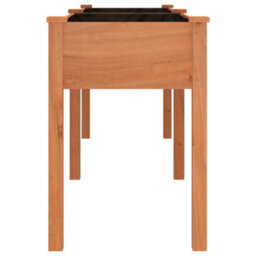 Berkfield Planter With Liner Brown 203X53X76 Cm Solid Wood Fir - thumbnail 5