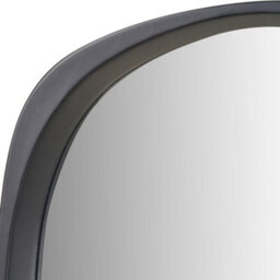 Pacific Lifestyle Teardrop Wall Mirror Black Wood Veneer 90Cm Mid Century Modern - thumbnail 8