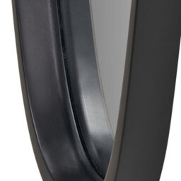 Pacific Lifestyle Teardrop Wall Mirror Black Wood Veneer 90Cm Mid Century Modern - thumbnail 7