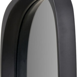 Pacific Lifestyle Teardrop Wall Mirror Black Wood Veneer 90Cm Mid Century Modern - thumbnail 6