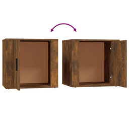 Berkfield Bedside Cabinet Smoked Oak 50X39X47 Cm - thumbnail 8