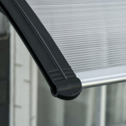 Outsunny Door Canopy Outdoor Awning Rain Shelter For Window Porch 303X96 Clear - thumbnail 9