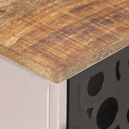 Berkfield Tv Cabinet 120X30X40 Cm Rough Mango Wood - thumbnail 5