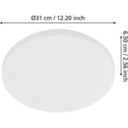 Loops Stylish Modern White Led Ceiling Light For Indoor Spaces - Perfect For Any Room - thumbnail 5
