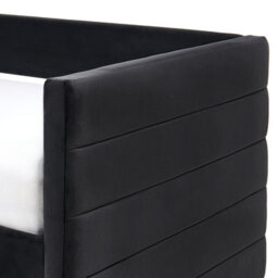 Wyld And Coco Black Velvet Daybed 90 X 200Cm Eu Single With Frame Drawers - thumbnail 8