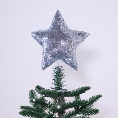 Silver Christmas Tree Topper