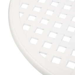 Outsunny 3Pcs Garden Bistro Set Cast Aluminium Round Table With 2 Chairs White - thumbnail 8