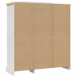 Vidaxl Wardrobe Mexican Pine Corona Range 3 Doors White Wardrobes - thumbnail 5