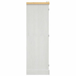 Vidaxl Wardrobe Mexican Pine Corona Range 3 Doors White Wardrobes - thumbnail 4