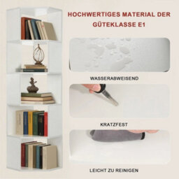 606Modern Bookshelf, Geometric Bookcase S Shaped Book Shelves - thumbnail 3