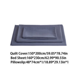 Thehotsale Single-Bed Polyester Bedding Sheet Set In Silver Grey - thumbnail 7