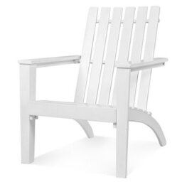 Costway Solid Acacia Wood Adirondack Chair Outdoor Patio Chair Lawn Chair - thumbnail 1
