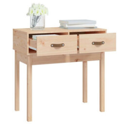 Berkfield Rustic Console Table 76.5X40X75 Cm Solid Wood Pine - thumbnail 7