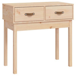 Berkfield Rustic Console Table 76.5X40X75 Cm Solid Wood Pine - thumbnail 1