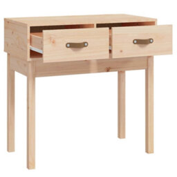 Berkfield Rustic Console Table 76.5X40X75 Cm Solid Wood Pine - thumbnail 4