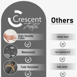 Crescent Garden Iceni & Eden Bench Seat Pad Water Resistant Garden Keter Bench Cushion Pad 128X50X5Cm Pink Removable Cover - thumbnail 5