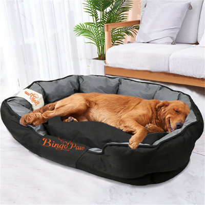Bingopaw Large Dog Bed Waterproof Sofa Dog Pet Bolsters Removable Cushion Anti-Scratch,90X70X19Cm - image 1