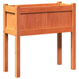 Berkfield Garden Planter With Legs Wax Brown 70X31X70 Cm Solid Wood Pine - thumbnail 7
