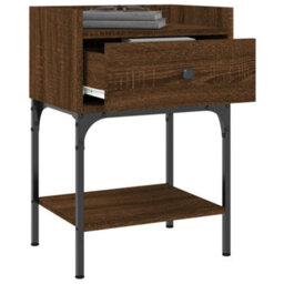 Berkfield Elegant Bedside Tables 2 Pcs Brown Oak 40.5X31X60 Cm Engineered Wood - thumbnail 4