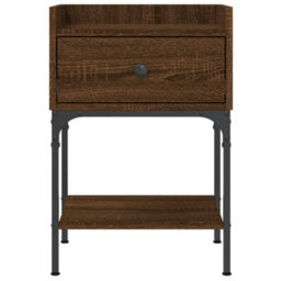 Berkfield Elegant Bedside Tables 2 Pcs Brown Oak 40.5X31X60 Cm Engineered Wood - thumbnail 6