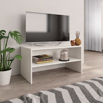 Walplus Tv Cabinet White 80X40X40 Cm Engineered Wood - image 1