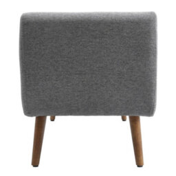 Living And Home Grey Linen Upholstered Storage Ottoman Bench Bed End Bench With Wood Legs W 1510 X D 470 X H 550 mm - thumbnail 4