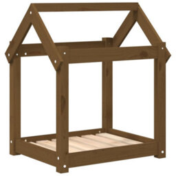 Berkfield Dog Bed Honey Brown 61X50X70 Cm Solid Wood Pine - thumbnail 2