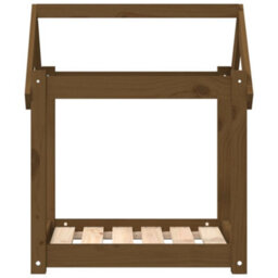 Berkfield Dog Bed Honey Brown 61X50X70 Cm Solid Wood Pine - thumbnail 5