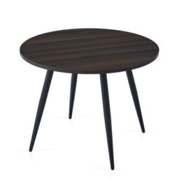 Sonara Dark Walnut 4-Seater Round Dining Table 100 Cm With 4 Velvet Chairs - thumbnail 9