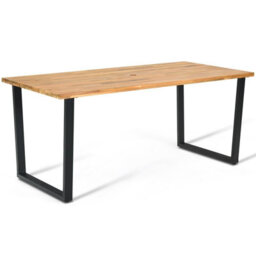 Costway Patio Rectangle Dining Table 175 X 80Cm Acacia Wood Table-Natural - thumbnail 9