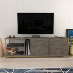 Decorotika Primrose Tv Stand Gold Wenge - thumbnail 1