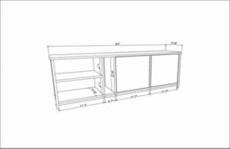 Decorotika Primrose Tv Stand Gold Wenge - thumbnail 6