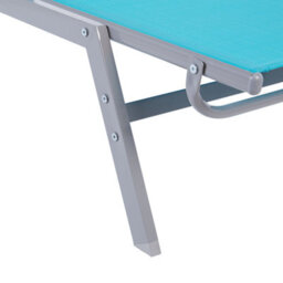 Beliani Sun Lounger Noli Reclining Metal Blue - thumbnail 7