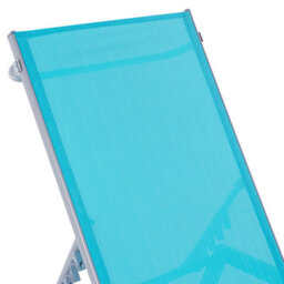 Beliani Sun Lounger Noli Reclining Metal Blue - thumbnail 6
