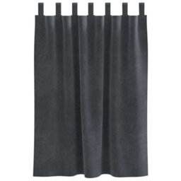Berkfield Modern Blackout Curtains With Hanging Loops 2 Pcs Light Grey Velvet - thumbnail 4