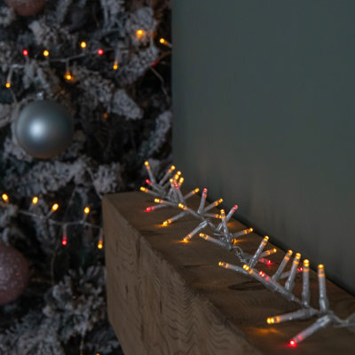 Samuel Alexander 37.5M 1500 Led Treebrights Christmas String Lights With Timer In Vintage Gold And Red On Clear Cable - image 1