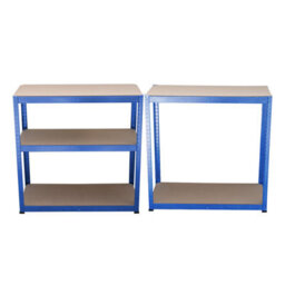Kct Garage Shelving 5 Tier Unit Metal Shelving Unit Blue Shed Storage Racking 180 X 90 X 40Cm - thumbnail 3