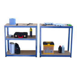 Kct Garage Shelving 5 Tier Unit Metal Shelving Unit Blue Shed Storage Racking 180 X 90 X 40Cm - thumbnail 4