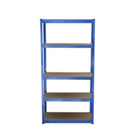 Kct Garage Shelving 5 Tier Unit Metal Shelving Unit Blue Shed Storage Racking 180 X 90 X 40Cm - thumbnail 5