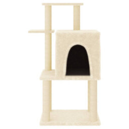 Walplus Cat Tree With Sisal Scratching Posts Cream 97 Cm - thumbnail 4